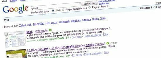 Améliorer Google avec Firefox Internet Explorer Safari & Opera