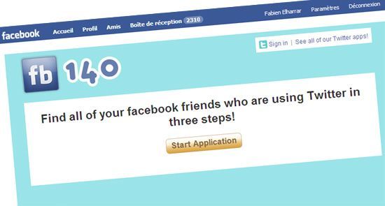 Trouver les comptes Twitter de vos amis Facebook